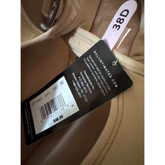 Bali Women's Comfort Revolution Wirefree Bra Beige Size 38D - Picture 4 of 6